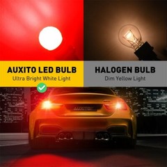 AUXITO 3157 3156 3057 Red/Amber/White LED Brake Turn Signal Reverse Light Bulb