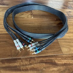 6FT COMPONENT VIDEO CABLE WITH AUDIO 5 RCA RED GREEN BLUE RGB for HDTV DVD VCR