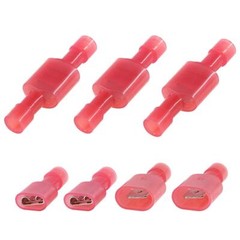 100/500Pcs 22-18 AWG Insulated Male Female Spade Terminals Crimp Wire Connectors