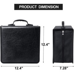 520 Pcs Disc CD Storage Case DVD Organizer Holder Bag Wallet Album Media Video