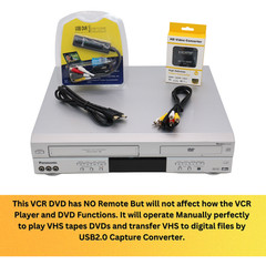 Panasonic VHS VCR DVD Combo Convert VHS to Digital USB Capture AV-HDMI Adapter