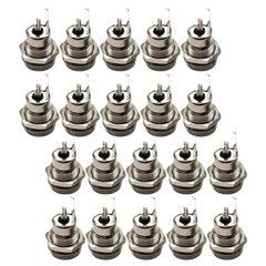 20Pc DC Power Supply Jack Plug Socket Female Panel Mount Connector 5.5mm x 2.1mm