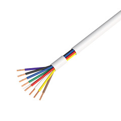 500FT Alarm Security Cable 22/8 Gauge Stranded Unshielded CCA Burglar Alarm Wire