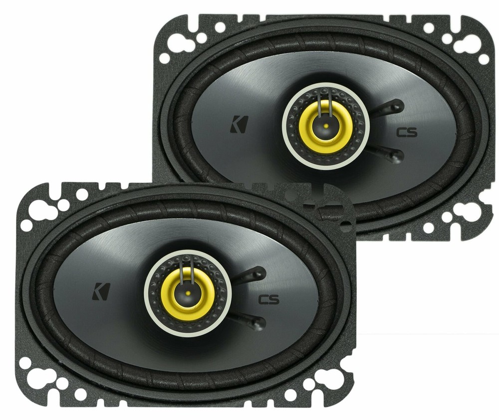 Kicker CSC464, CS Series 4×6″ 2 Way Coaxial Car Speakers (46CSC464)