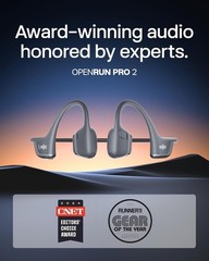 Shokz Openrun Pro 2 Bone Conduction Sports Headphones Black Excellent Condition