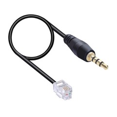 0.8m 3.5MM Headset Male Plug to RJ9 Audio Cable for Amplifiers Bluetooth Headset