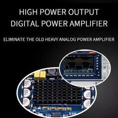 1000W Small Bluetooth Power Amplifier Stereo Receiver Audio Amp USB Music Player