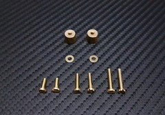 Non-Magnetic Phono Screws & Weight Set M2.5 Brass for Cartridge / Headshell