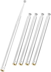 Uxcell 5 Sections Telescopic Antenna, 12 Inches 310mm Long for Am Fm – 5 Pcs