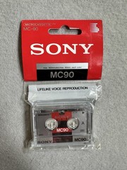 Sony MC-90 Microcassette 180 Min Voice Recorder Tape New Sealed