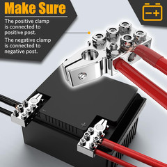 Battery Terminal Connectors 12 Way Top Post Clamps Positive Negative 8Awg 4 0Awg