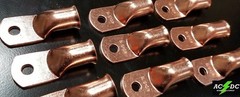 4/0 gauge Ring 5/16 Hole Terminal BATTERY Lug Bare Copper Un-insulated AWG (1)