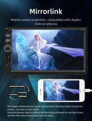 7″ Double 2 Din Car Stereo Radio Touch Screen with IOS/Android Carplay Bluetooth