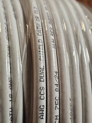 Southwire 56918345 500-Feet Dual Shields Type RG 6/U 18 AWG Coaxial Cable; White