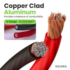 (50ft Each – Black/Blue Translucent) Black/Blue – 50ft Each 4 Gauge Wire