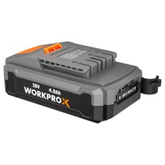 WORKPROX 20V 4 Ah Li-Ion Battery Pack with Type-C Fast Charge LED Display Screen