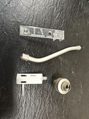 DENON PCL-S Tonearm Arm S Pipe Tube, and counterweight denon overhang gauge