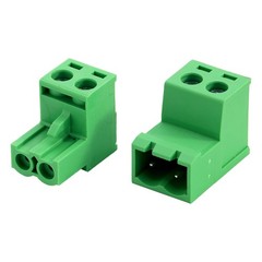 2Pin 5.08mm Pitch Pluggable Mount Screw Terminal Block Phoenix Plug 10 PCS