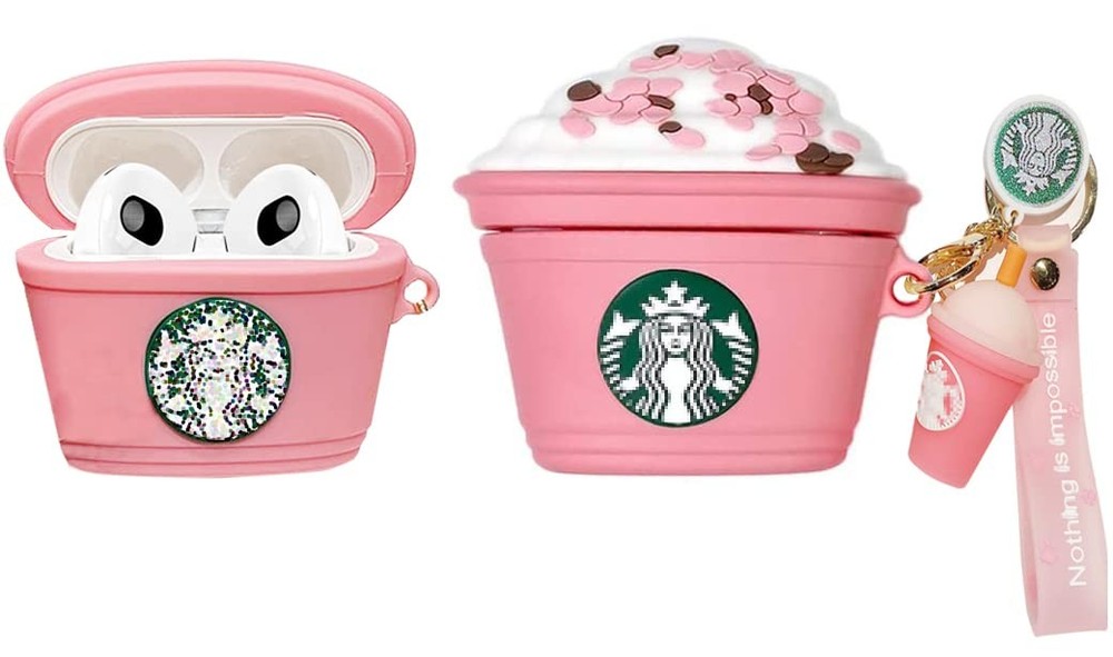 3D Cute Funny Cool Kawaii Fashion Ice Cream Cup for AirPods 3rd pink