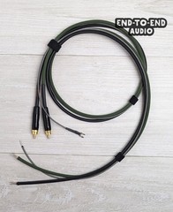 Unterminated Turntable Cable Set- RCA Mogami Cable Spade Ground Wire