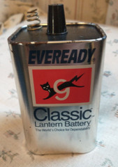 Vintage Eveready Classic Lantern Battery 6 Volts No. 509 UPC error 039800012487