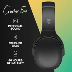 Skullcandy Crusher Evo Wireless Headphones – black ( New & sealed) 40 hours
