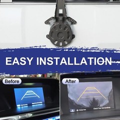 Rear View Backup Camera Kit w/ Spare Tire Bracket For 2007-2018 Jeep Wrangler JK