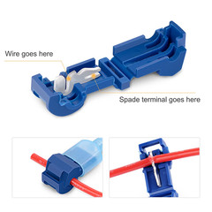 60PC T-Taps Wire Terminal Connectors Insulated 22-10 AWG Quick Splice Combo