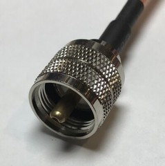 RG400 PL259 UHF Male to UHF Male MIL Double Shield Coax PICK LENGTH RF USA Lot