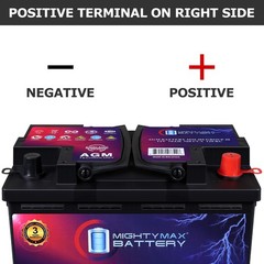 Mighty Max Battery MM-H6 BCI Group 48 12V 70 AH 120RC, 760 CCA AGM Car battery