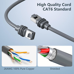 Highwings 8K HDMI Cable Long 2.1 30FT/9M, 48Gbps High Speed 4K120 144Hz Dynamic