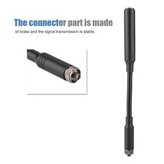 24 cm AT22 5.2dBi 144/430 Goose Tube Brass Tactica Antenna SMA F Interface