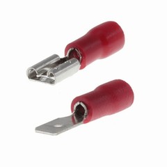 500/50PCS Vinyl Female Male 4.8mm Spade Terminal Insulated Wire Crimp Connectors