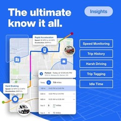 Bouncie GPS Tracker for Vehicles with Real-Time Location Route History, Speed