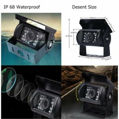 7” Backup Camera Quad Monitor Kit System Back Reverse Night Vision For Truck RV