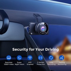 AZDOME 3″ FHD 1080P Dash Cam WiFi ADAS Car DVR Camera APP Park Mode Night Vision