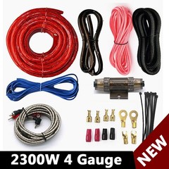 4 Gauge Amplifier Installation Kit Complete Car Wires Wiring Subwoofer Speaker~~