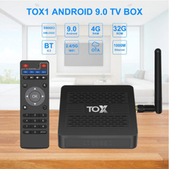 TOX1 Android 9.0 Tv Box Smart Tv box 4GB RAM 32GB Amlogic S905X3 Dual Wifi 1000M