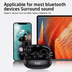 Mpow Ear Clip Wireless Earphones Low Latency Bluetooth Headphones Sports Earbuds