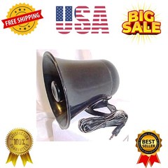 PA Horn Speaker w/Plug & Wire – 5 inch for CB/Ham Radio