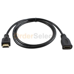 Premium Gold Plated Hdmi Extension Cable Extender Male to Female 3 ft 3ft 3′