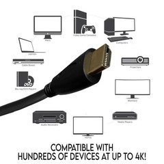HDMI Cable 4K High Speed Cord 3 10 12 15 25 30 40 50 75 100 FT 2160P HDTV Lot