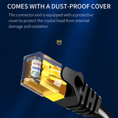 2Pack Cat 8 Ethernet RJ45 Cable Super Speed 40Gbps Patch LAN Network Gold Plated