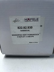 Hafele 822.82.930 SensioPod Vertical Pull Out Powerdock – Chrome OPEN BOX
