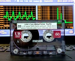 UNI 5in1 Test/Calibration tape, 2 level standards: ANSI+DIN REF, speed, azimuth