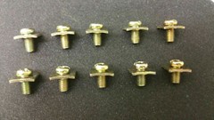 10pcs 5mm Amplifier Terminal Screws Square Washer POWER GROUND SPEAKER Amp Screw