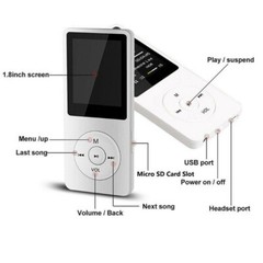 128GB Support Bluetooth MP4/MP3 Lossless Music Player FM Radio Recorder Sport US