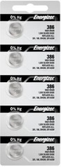 Ten (10) Energizer 386/301 Silver Oxide High-Drain Batteries 1.55v (2×5 Strips)*