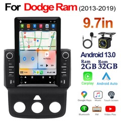 For Dodge Ram 1500 2500 3500 2013-2019 Touch Screen Carplay Car Radio Android