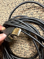 Monoprice USB 2.0 Type-A Male to Mini Type-B 5pin Male Cable 28/24AWG, 15FT Gold